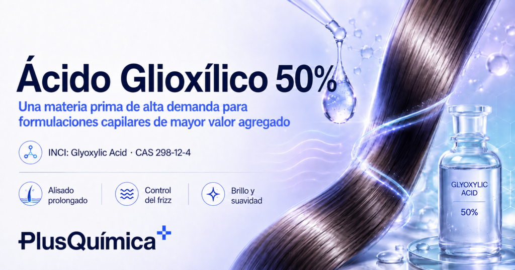 Ácido Glioxílico 50%: un activo que redefine el alisado capilar profesional